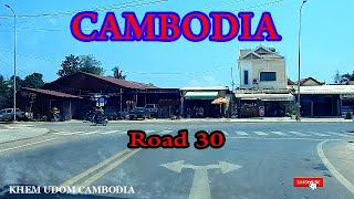 From Street 30 To Ring Rong, Siem Reap City Siem Reap City Driving Tour Street View Cambodia 2022