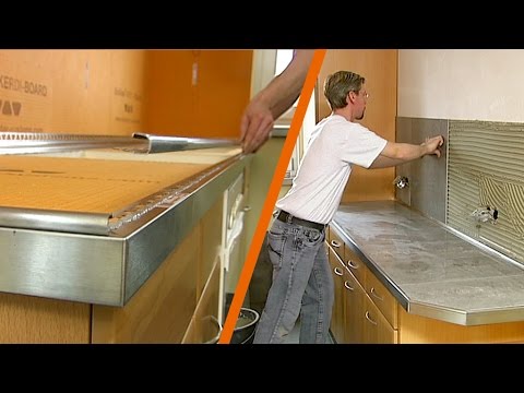Come realizzare un piano lavoro cucina in ceramica: realizzazione ... Come rinnovare una cucina in legno