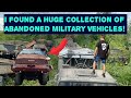 Exploring A Huge Collection Of Abandoned Military Vehicles! Unbelievable Discovery!! ￼￼