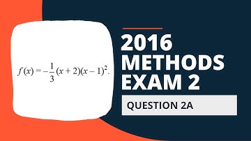 2016 VCE Maths Methods Exam 2 Solutions - Extended Response Question 2a