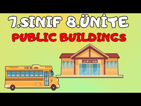 7.SINIF İNGİLİZCE 8.ÜNİTE KELİMELERİ VE KONU ANLATIMI | PUBLIC BUILDINGS