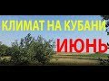 Климат Краснодарского края. Июнь. Станица Успенская.