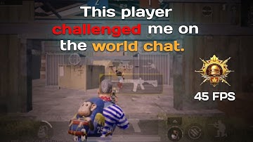 This player challenge me on world chat | BGMI new video | Notykaal gaming! #bgmivideos #shorts