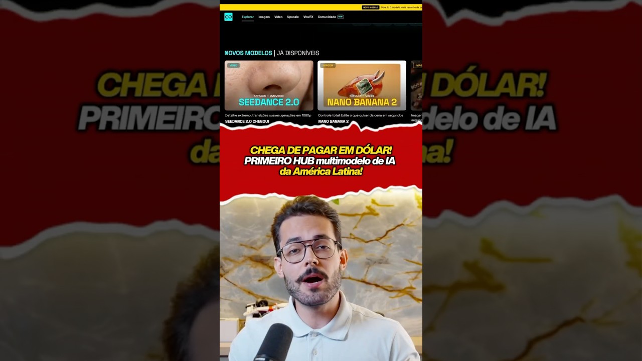 🚨O PRIMEIRO HUB multimodelo de IA da América Latina acabou de ser lançado.