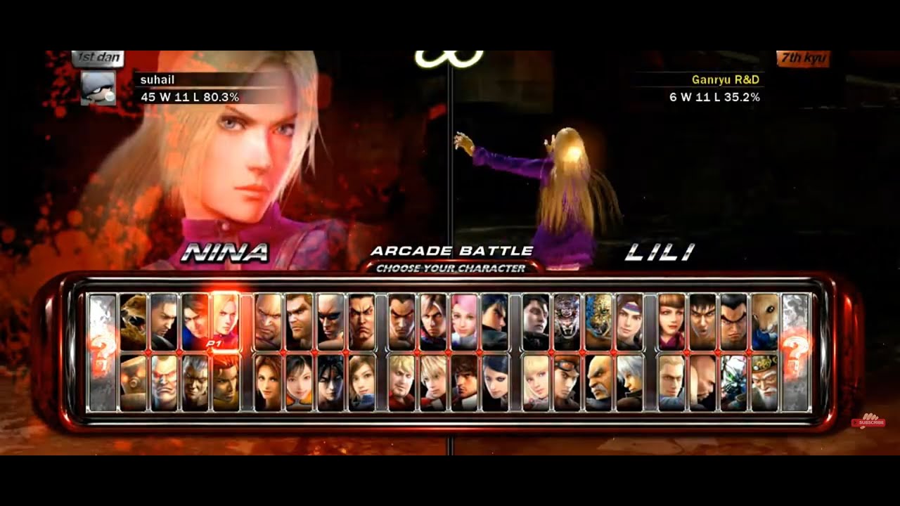 TekkenGame naina vs lilli best game for pc - YouTube