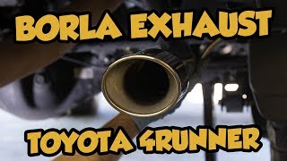 Installing a Borla cat back exhaust system into a 5th Gen Toyota 4Runner