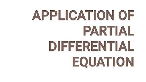 Application of pde 10 -heat eqn