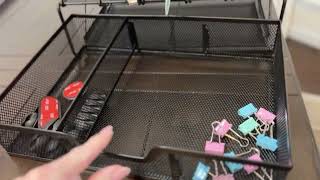 Pen - Mesh Desk Organizer with Drawer