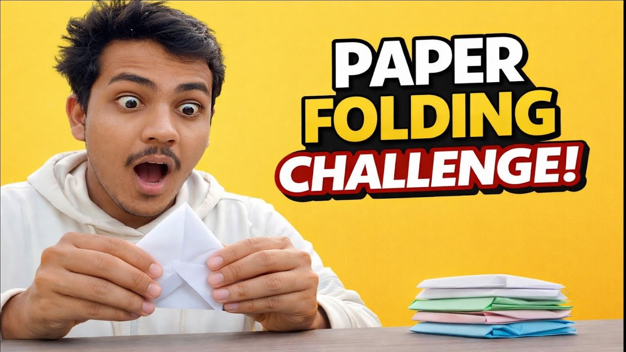Paper Folding Challenge 🔥| आज मैं Google को गलत साबित कर दिया 😱 | Koiran Guddu 
