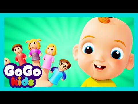 Família de dedos, Daddy Finger Song | GoGo Kids em Português - Músicas Infantis