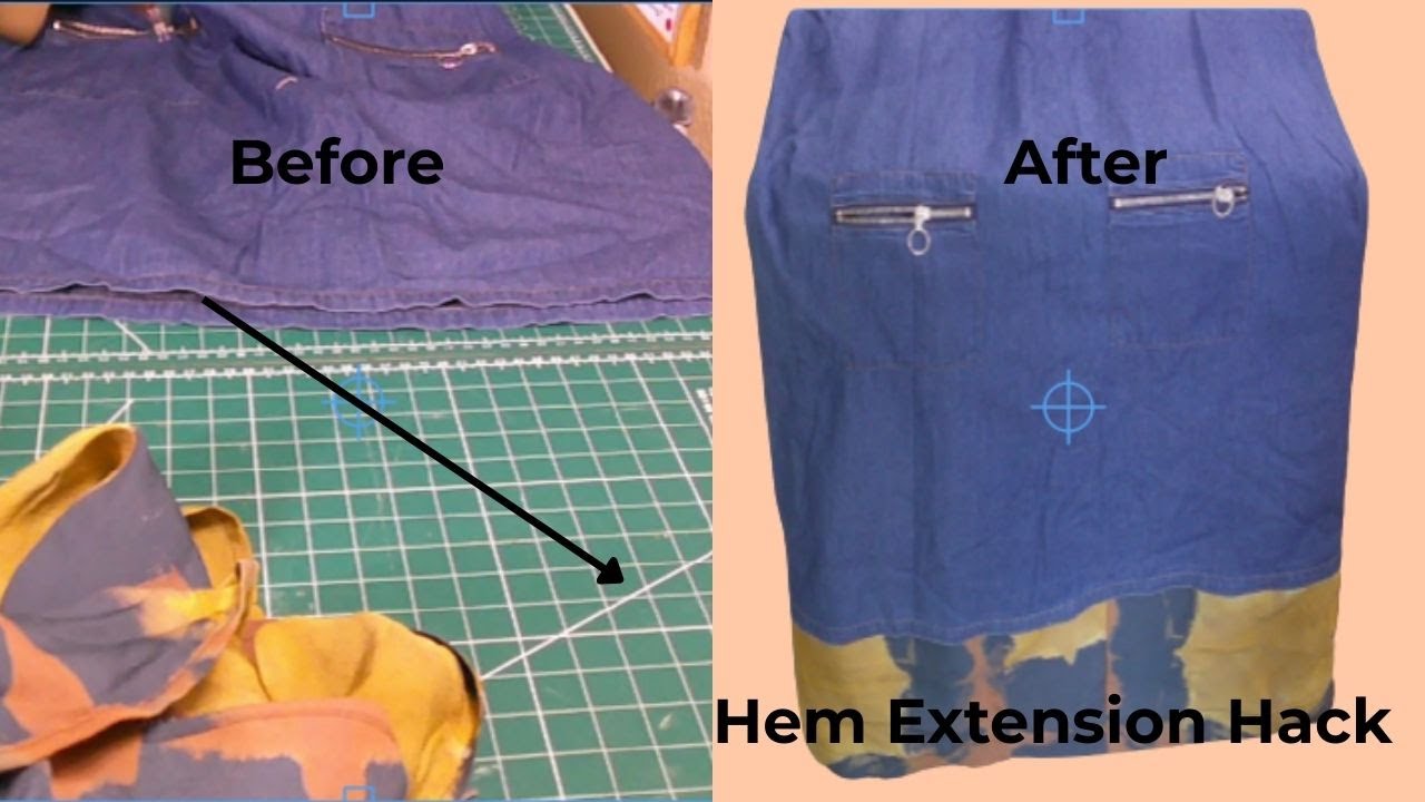 ✨ Upcycled Denim Dress | Lengthened Hem with Leftover Fabric - What's on my table Thursday Ep: 27