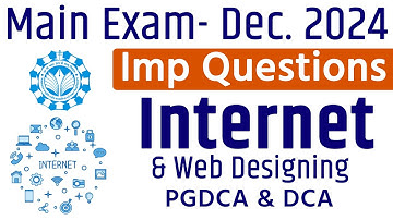 Imp Questions Internet and Web Designing | E Commerce | DCA, PGDCA By Arvind