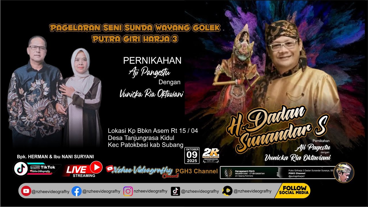 🔴Live Pagelaran Wayang Golek Putra Giriharja 3 PGH3 h. Dadan Sunandar S - Patokbeusi Kab. Subang