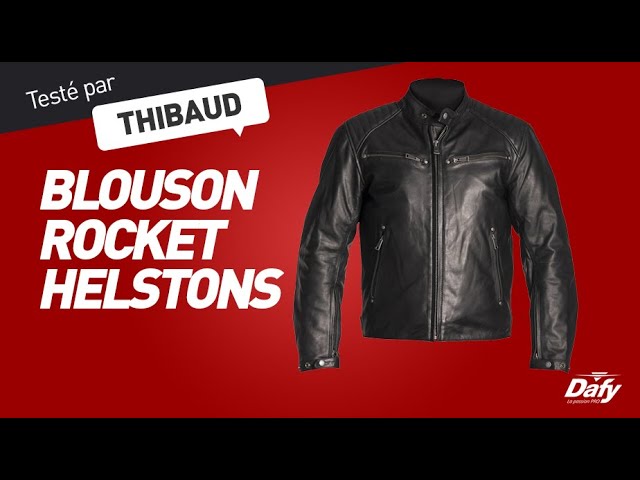 Test : Blouson cuir moto vintage Helstons Rocket - Moto cafe racer