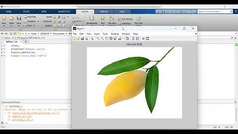 Menampilkan File Image di Figure Pada Aplikasi Matlab