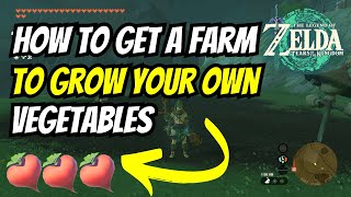How to get a Farm in Tears of the Kingdom | How to Farm Vegetables in Tears of the Kingdom