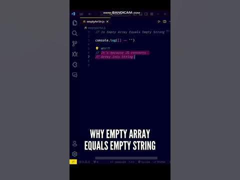 🤔🤔 Why Is Empty Array equal to Empty String in JS ES6? #shorts # ... image.