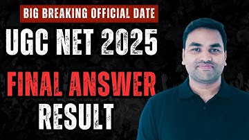 OFFICIAL DATE || UGC NET FINAL ANSWER KEY 2025 || UGC NET RESULT 2025 || UGC NET 2025