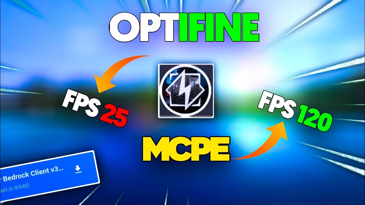 best fps booster client or OPTIFINE for Minecraft pe 1.19+ no lag - YouTube
