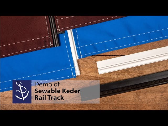 Keder Track Slides, Awning Rail: Sailmaker's Supply