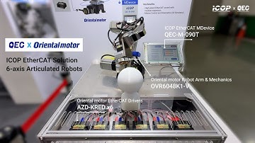 QEC EtherCAT Solution: 6-axis Oriental Motor Articulated Robot
