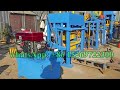 AI Giantlin QT4 30 diesel engine hydraulic press concrete  blocks machine for sizes types cement bri