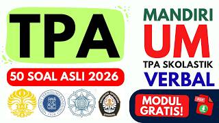 Download Lagu 50 Soal TPA Skolastik Verbal Ujian Mandiri 2026 | SM ITB, UTUL UGM, SIMAK UI