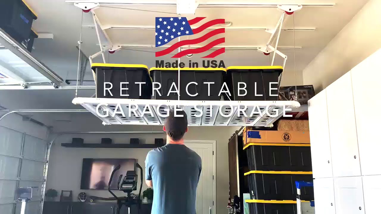 Syzzor Loft - Retractable Garage Ceiling Storage Lift - Get Yours Installed  Today by E-Z Storage! 