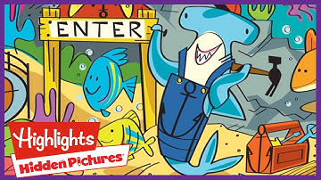 UNDER THE SEA | Hidden Pictures Puzzles | Kids Videos | Highlights