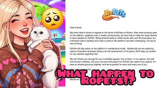 What Happens To Ropets? The Needed Discussion I Havent Done Roblox Ropets Update