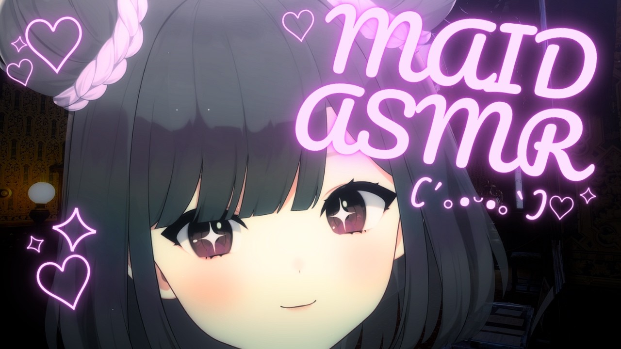 【ASMR】clumsy maid works hard to put you to sleep💜💦 | hair wash + massage🧼😴 |roleplay #3DIO #asmr