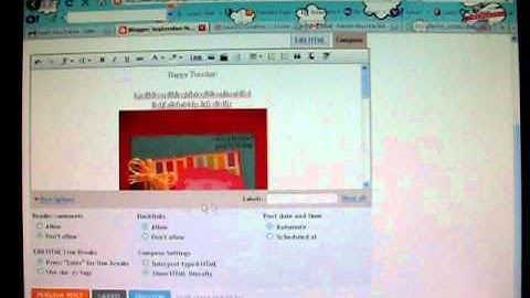 Post Dating a Blog Post - Blogger Tutorial