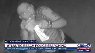 Atlantic Beach police searching for man wanted in connection to burglary, indecent exposure
