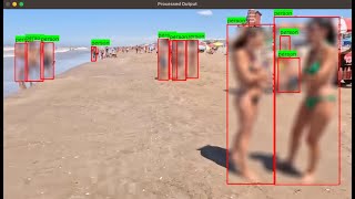 Person Detection with Automatic Nudity and Indecent Dressing Blurring #viral