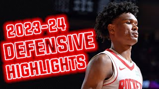 Amen Thompson 2023-24 FULL DEFENSIVE Highlights | Houston Rockets