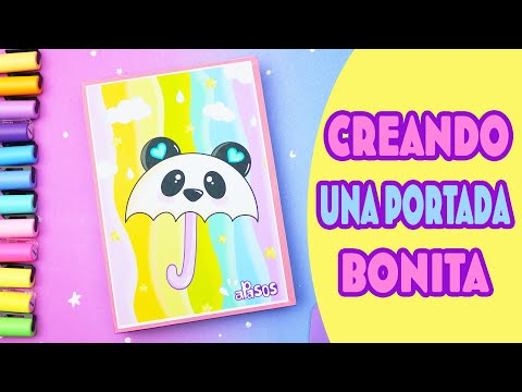 Drawing Pandin Umbrella Notebook Cover with PROCREATE - Dibujando PORTADA Panda aPasos Ideas Express