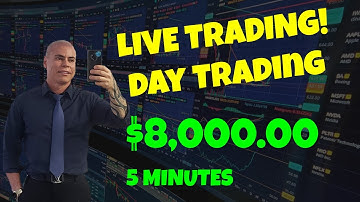 LIVE Day trading On LightSpeed-$8,000.00 in 5 Min