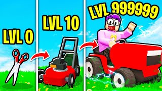 Can We Unlock The MOST EXPENSIVE LAWN MOWER In ROBLOX LAWN MOWING SIMULATOR!? (MAX LEVEL!) screenshot 4