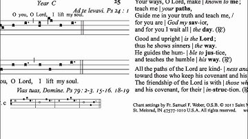 English Gradual: New Translation: First Sunday of Advent, Responsorial Psalm Year C
