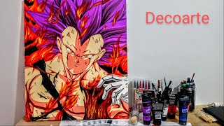 Vegeta berserker sobres lienzo @ArteMaster @EstebanArts