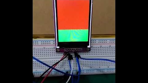 arduinoにカラーLCDをSPI接続してみる（320×240 ILI9328）画面を同じ色で埋め尽くす