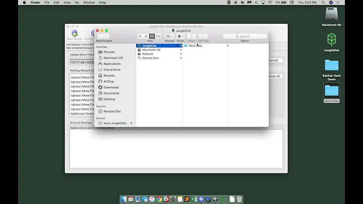 Network Drive vs Backup Vault