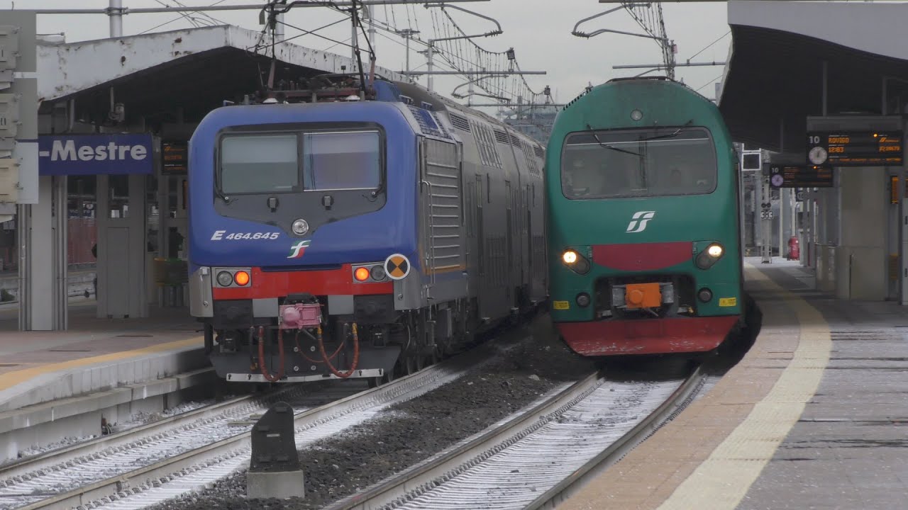 2017-12-10 Venezia Mestre 6/10 - Arrivi, partenze e manovre nello scalo veneto