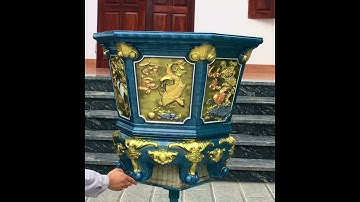 Siêu phẩm - khuôn chậu lục giác 75 chân liền