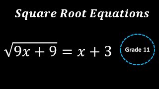 Square root equations