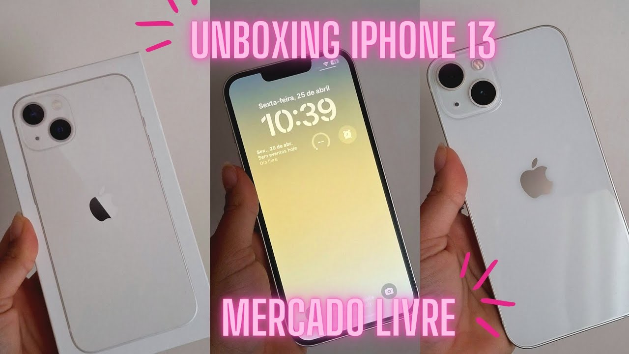 UNBOXING do meu celular novo | IPhone 13 no Mercado Livre