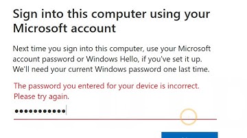 How to Fix The Password You Entered for Your Device is Incorrect Microsoft Account