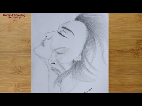 A depression girlpencil sketchdrawing