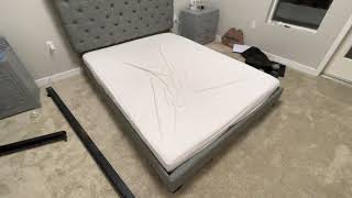 Some space left #bedframe from #Wayfair #Lilyana Tufted #Upholstered Low Profile Standard Bed