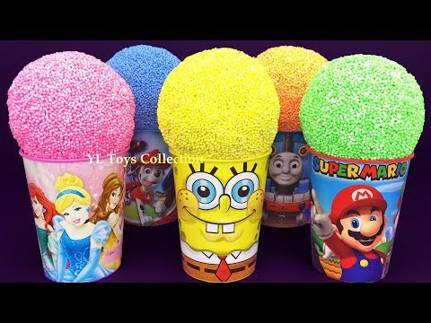 5 Color Play Foam In Ice Cream Cups PJ Masks Chupa Chups LOL Surprise Eggs Paw Patrol Surprise Toys